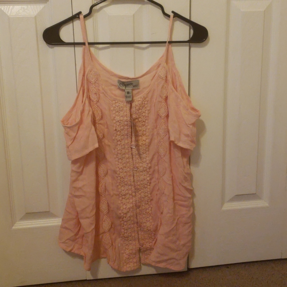 BRAND NEW WITH TAG COLD SHOULDER TOP